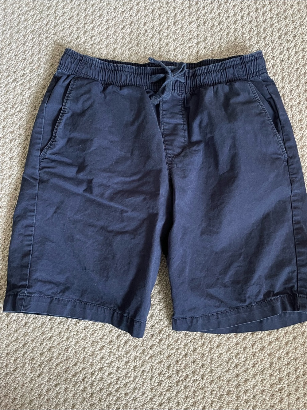 GAP Men's Dark Blue Elastic Waist Drawstring Shorts
